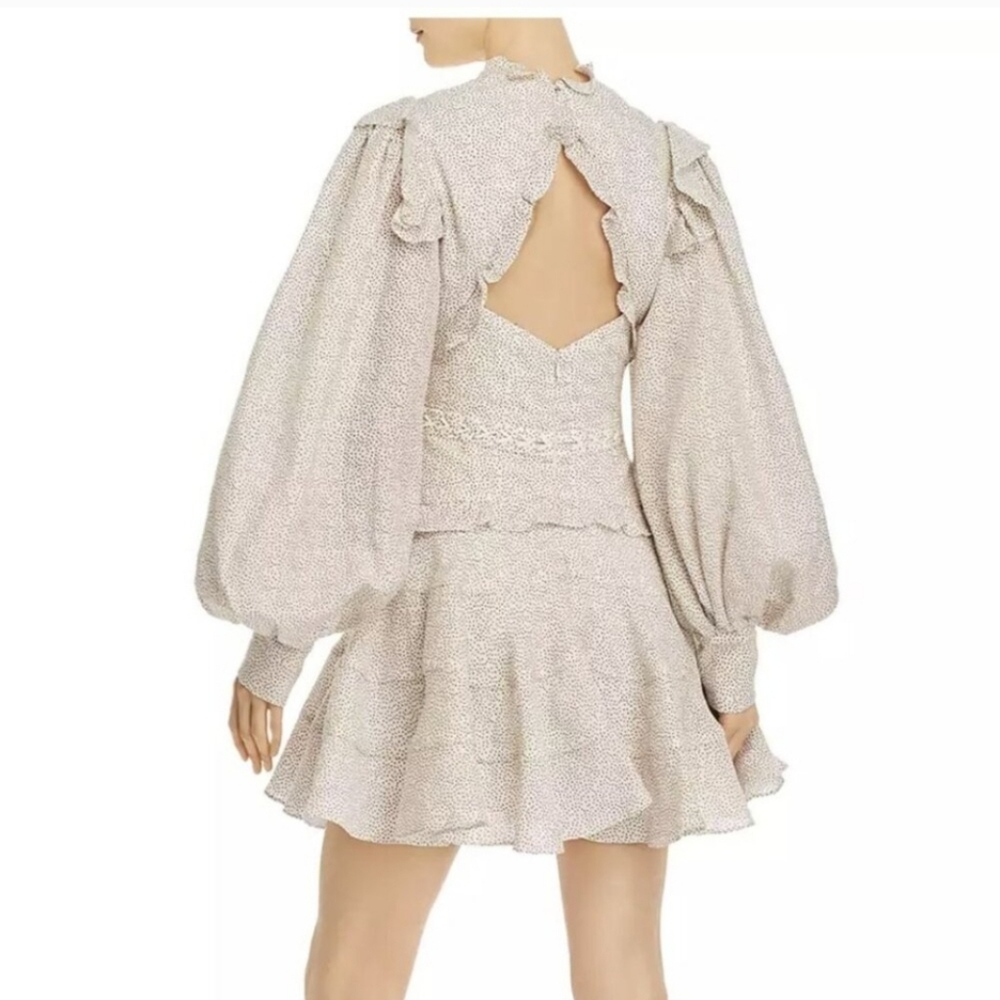 Beulah Ruffled Mini Dress Size Medium - Picture 2 of 14